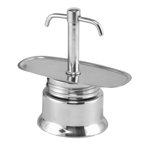 2 Tz - Piazza Caffettiera Moka Express 2 Becchi In Acciaio Inox