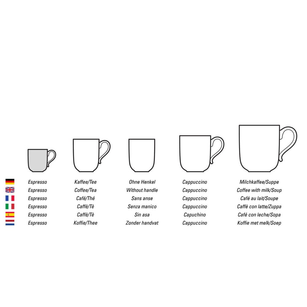 5 cl - Villeroy & Boch Mariefleur Basic Tazzina Caffè In Porcellana Premium - Set 6 Pz