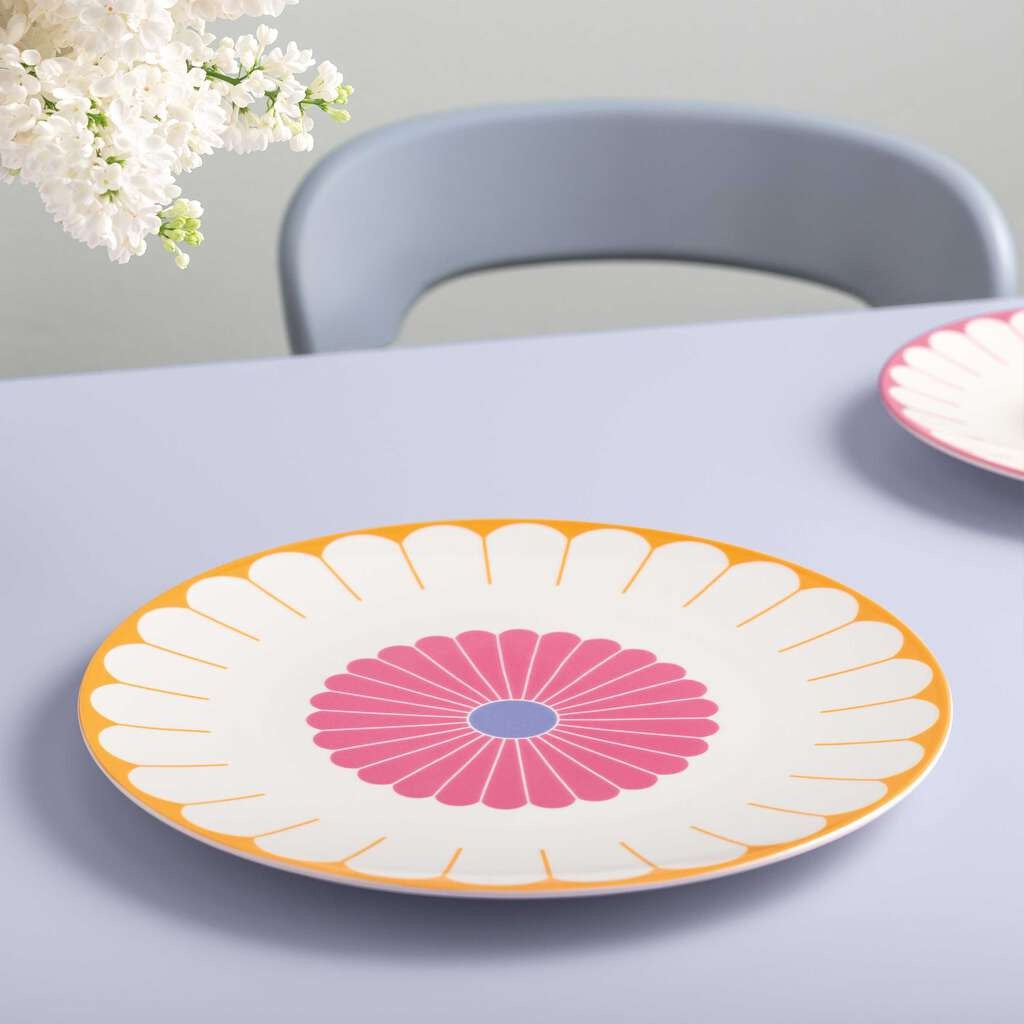 31.8 cm - Villeroy & Boch Fleur Piatto Presentazione In Porcellana Premium Set 6 Pz
