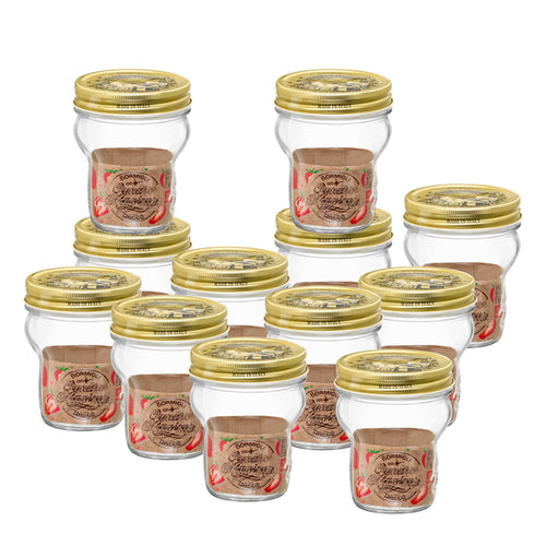 27.5 cl - Quattro Stagioni Bocal En Verre Empilable - Lot de 12