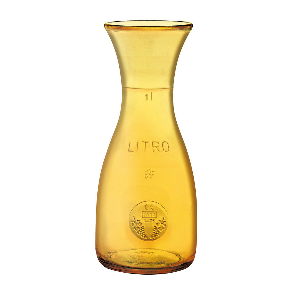 100 cl - Bormioli Rocco Misura Ambra Caraffa In Vetro - Set 6 Pz