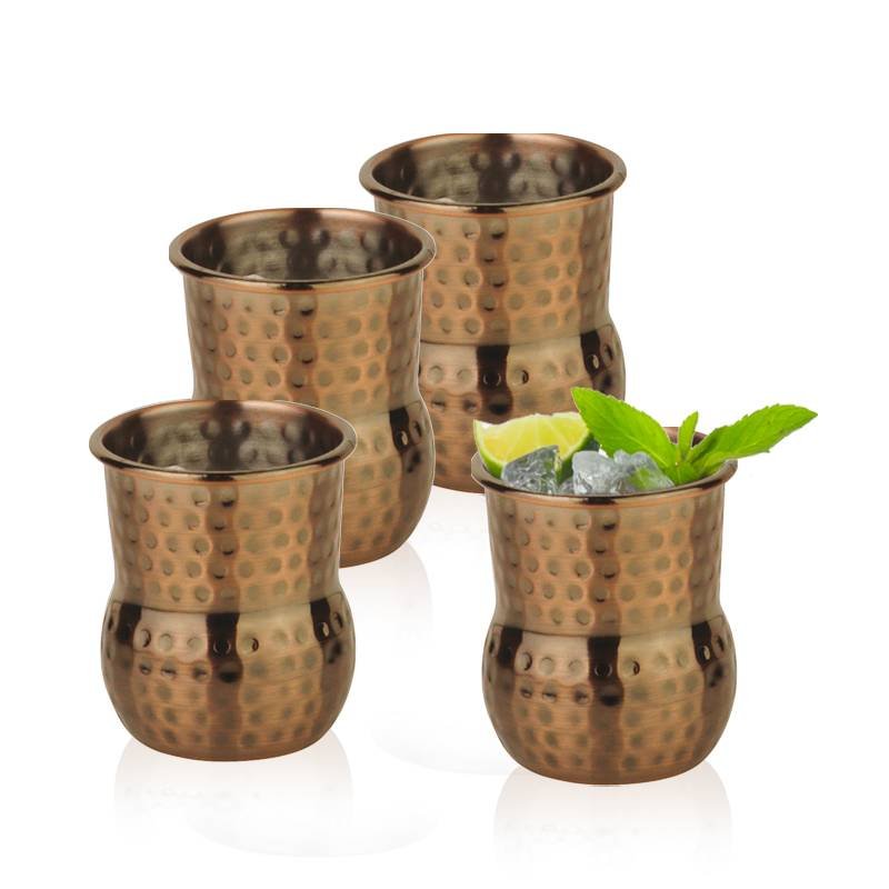6 Cl Paderno Mug Julep Vaso Cóctel En Acero Inoxidable Set de 4 Piezas