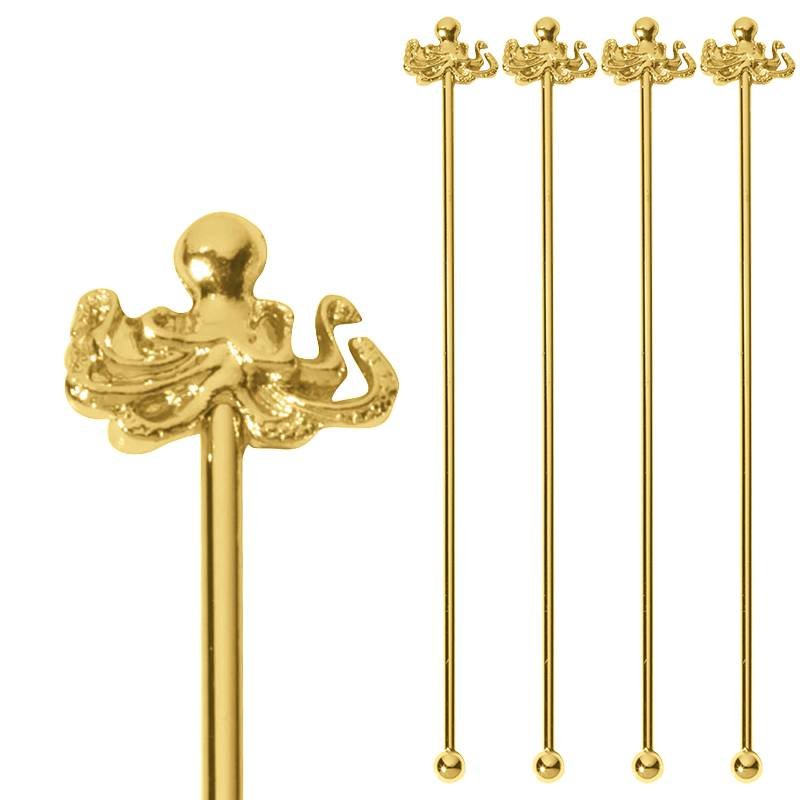 18 5 Cm Paderno Bar Happy Hour Bar lepel polpo van roestvrij staal Set van 4 st
