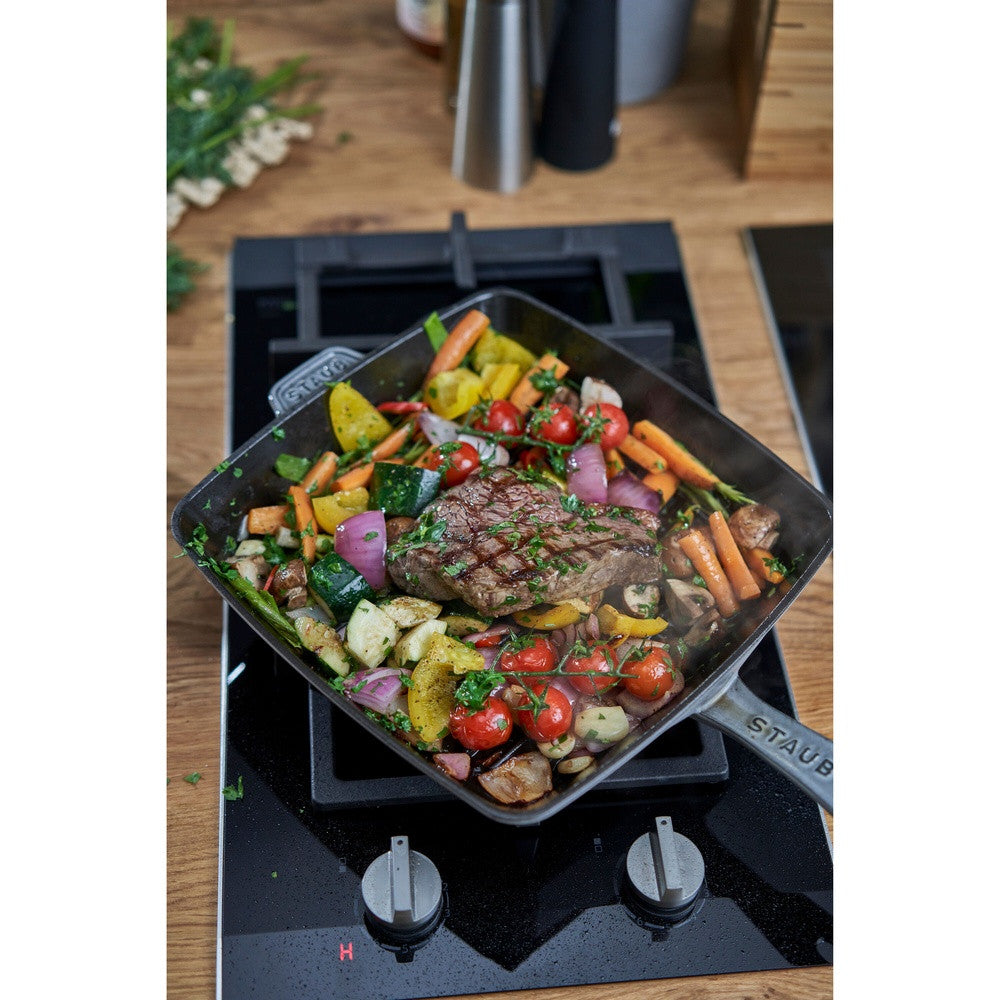30 cm - Staub Grill Pans Bistecchiera Quadrata In Ghisa