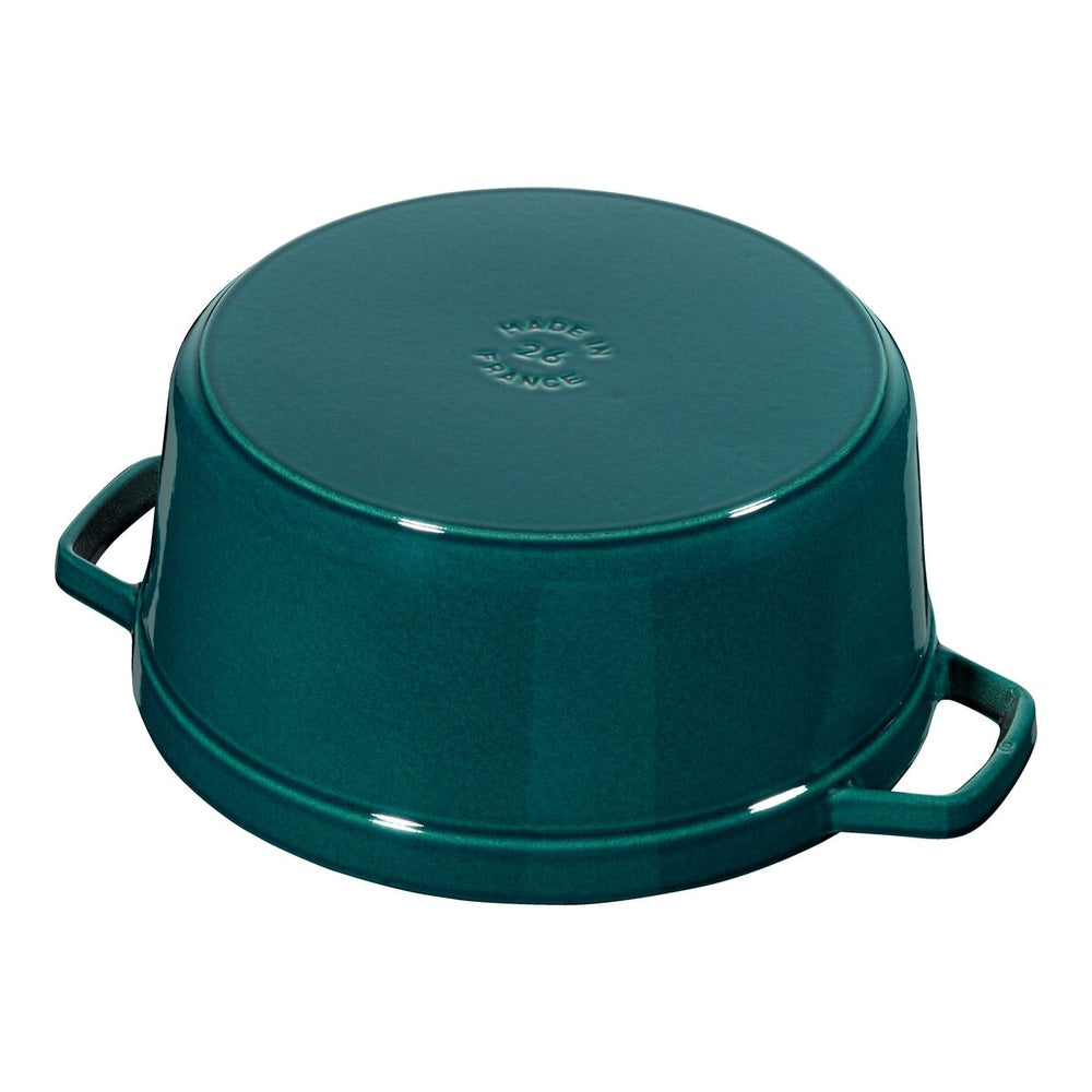 28 cm - Staub Cocotte Casseruola Rotonda In Ghisa Smaltata