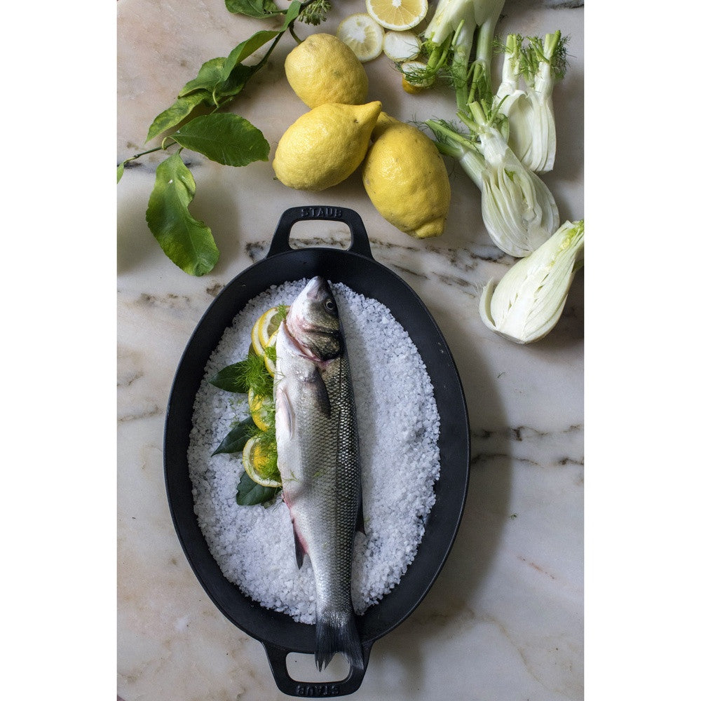 21 cm - Staub Specialities Pirofila Ovale In Ghisa