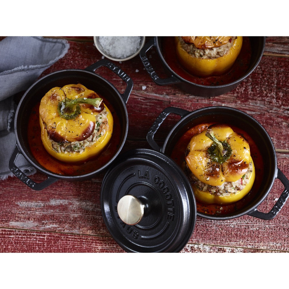 12 cm - Staub La Cocotte Casseruola Cocotte Rotonda In Ghisa