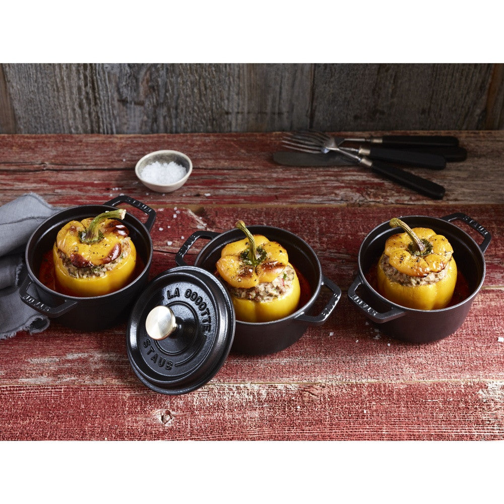 14 cm - Staub La Cocotte Casseruola Cocotte Rotonda In Ghisa