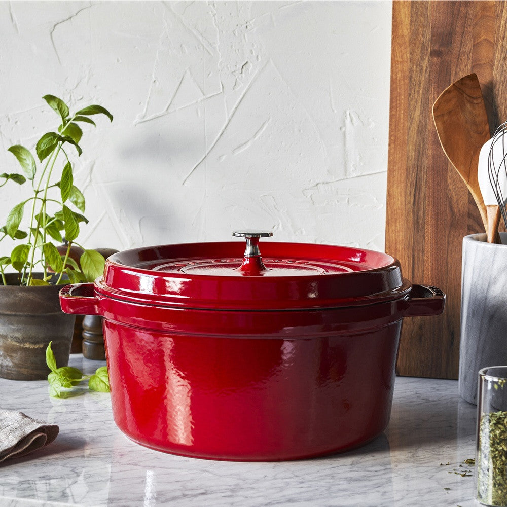 24 cm - Staub La Cocotte Casseruola Cocotte Rotonda In Ghisa
