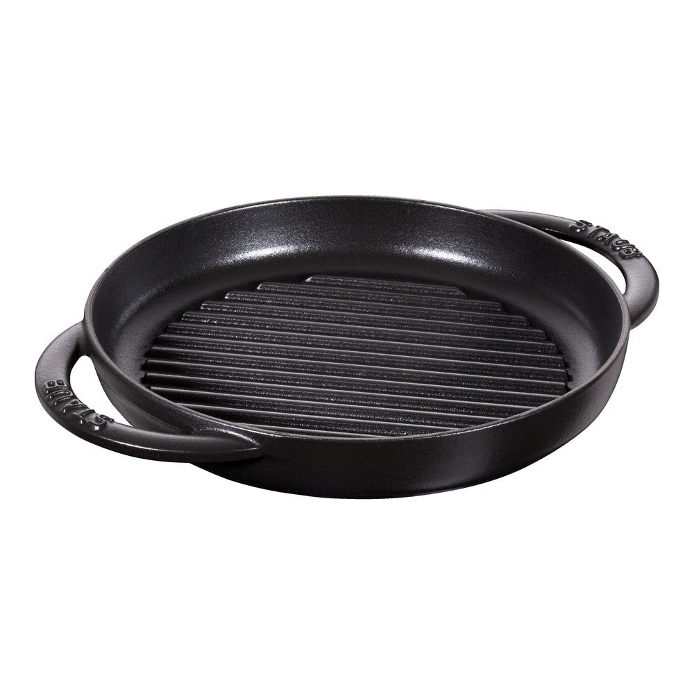 23 cm - Staub Grill Pans Bistecchiera Rotonda In Ghisa