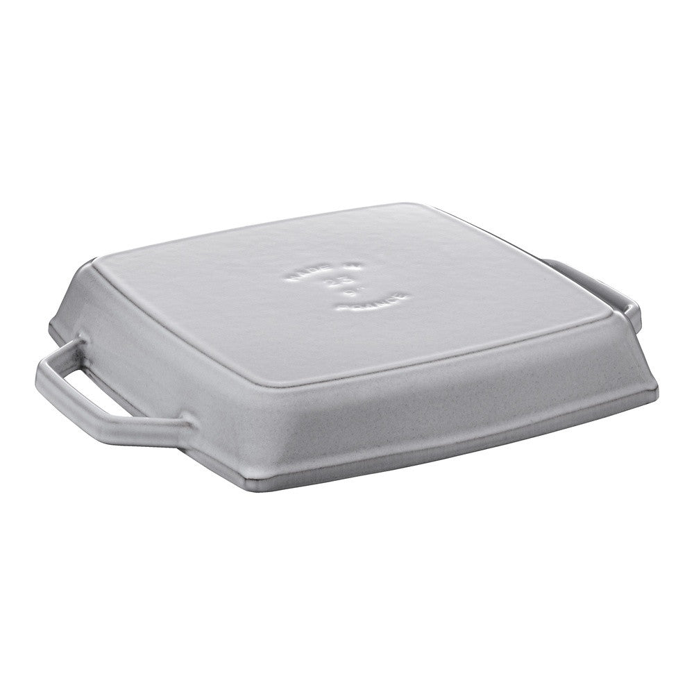 23 cm - Staub Grill Pans Bistecchiera Quadrata In Ghisa
