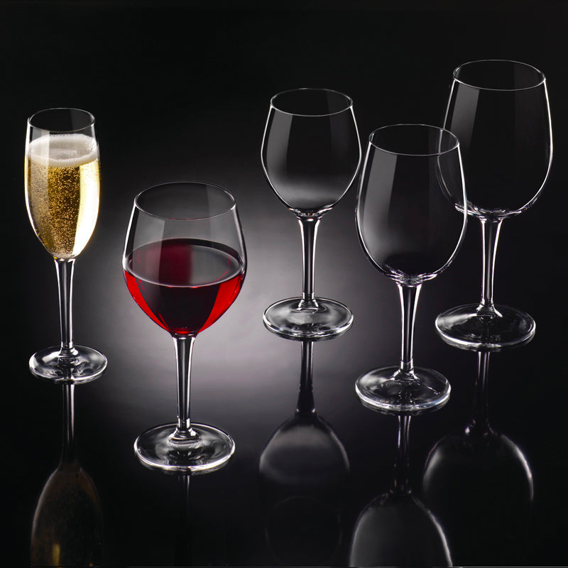 34 8 Cl Bormioli Rocco Milano Calice Vino Rosso In Vetro Temperato Set 12 Pezzi