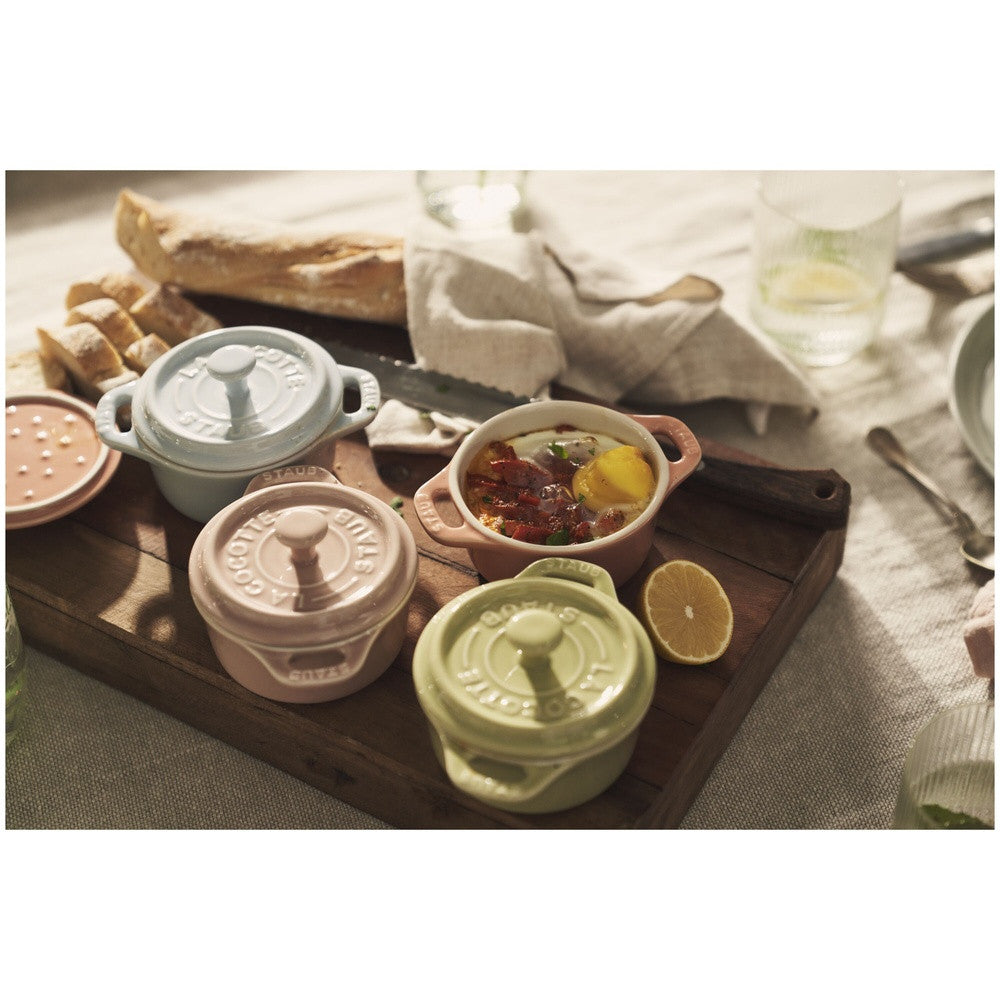 10 cm - Staub Ceramique Mini Cocotte Rotonda In Ceramica - Set 6 Pz