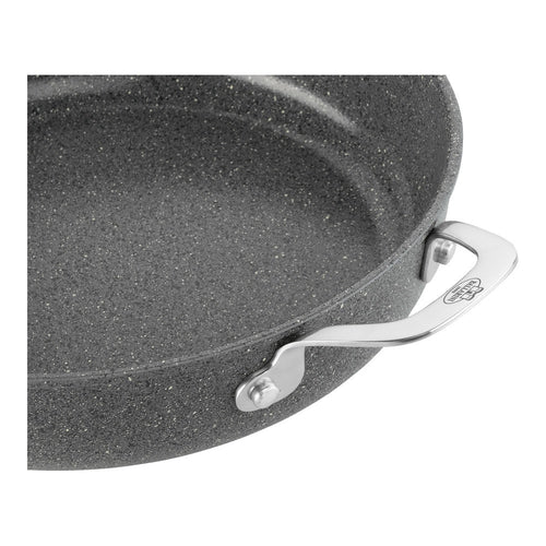 28 cm - Ballarini Salina Ceramic Tegame Basso Antiaderente Con Coperchio In Alluminio