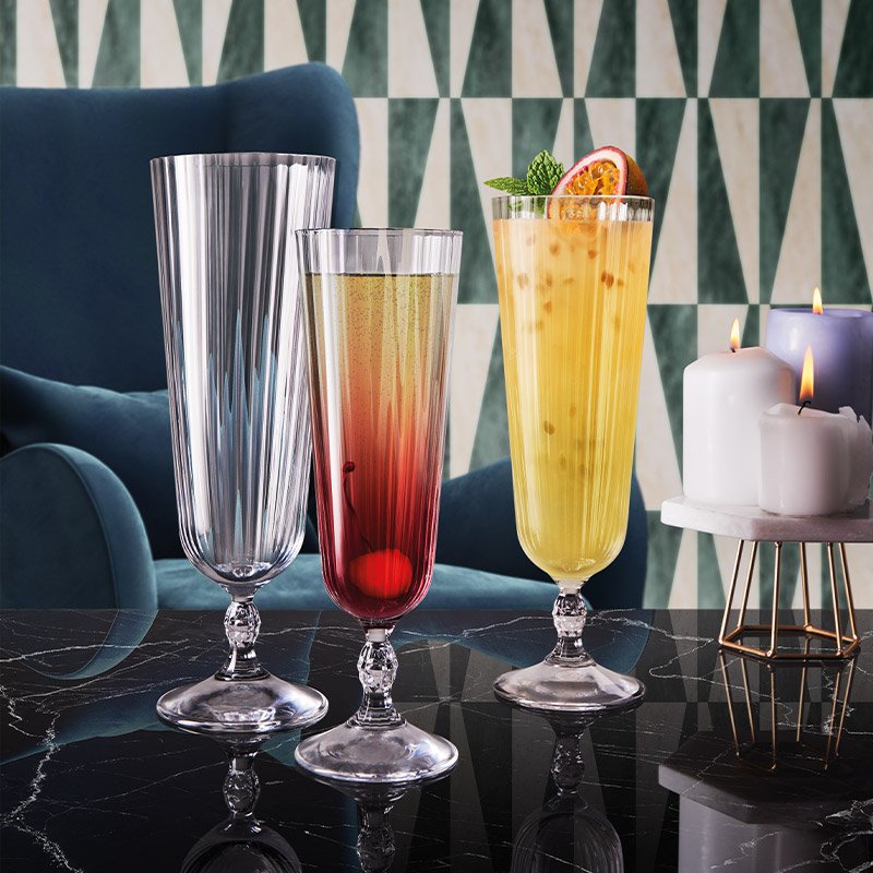 27 5 Cl Bormioli Rocco America 20S Calice Cocktail Sling 200 In Vetro Set 6 Pezzi