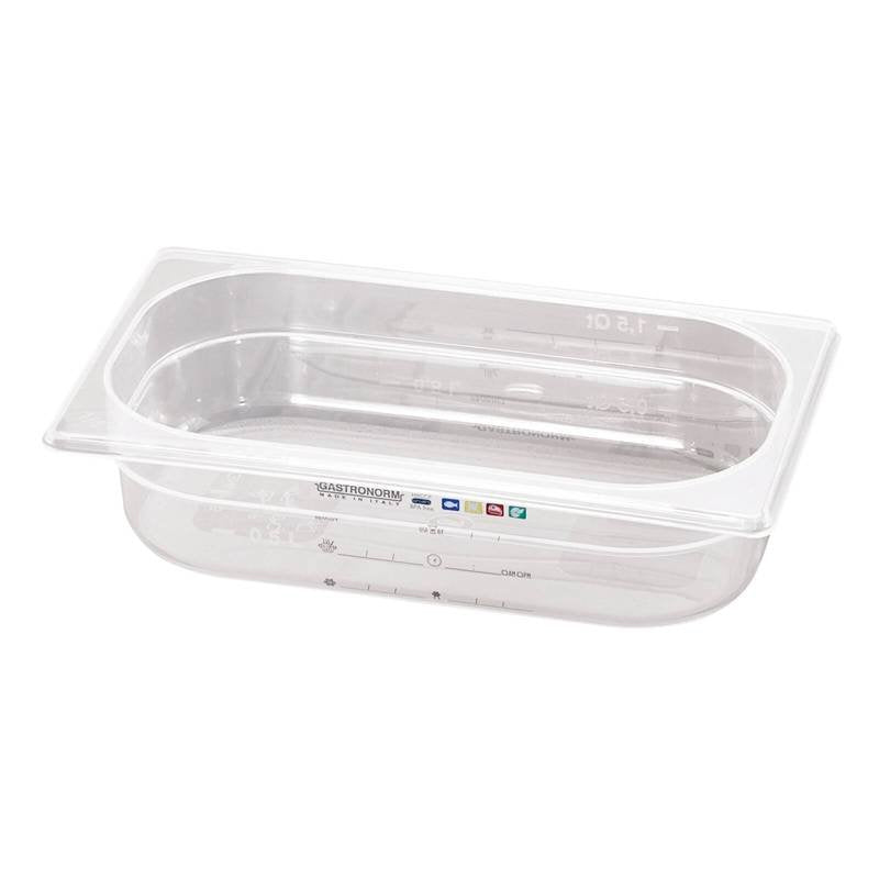 32.5 x 17.5 x H 10 cm - Paderno GN Series 15100 Bacinella GN 1/3 In Polipropilene