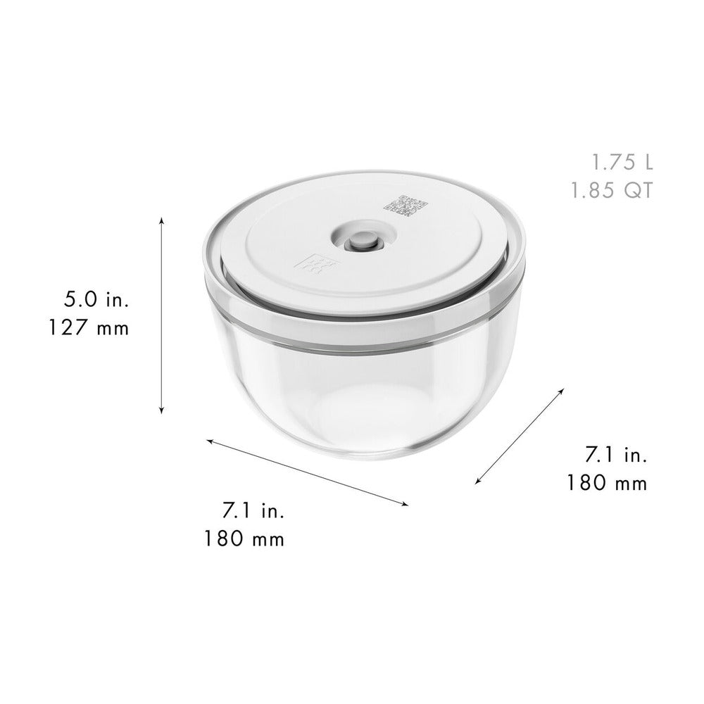 Zwilling Fresh & Save Kit Sottovuoto Con Contenitori In Vetro e Pompetta Per Sottovuoto - Set 9 Pz