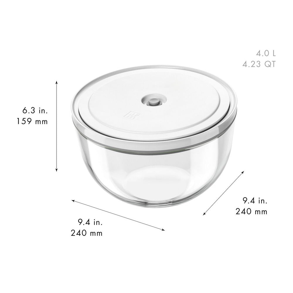Zwilling Fresh & Save Kit Sottovuoto Con Contenitori In Vetro e Pompetta Per Sottovuoto - Set 9 Pz