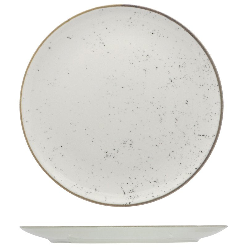 31 Cm Saturnia Stains Piatto Vassoio Rotondo In Porcellana Set 6 Pz