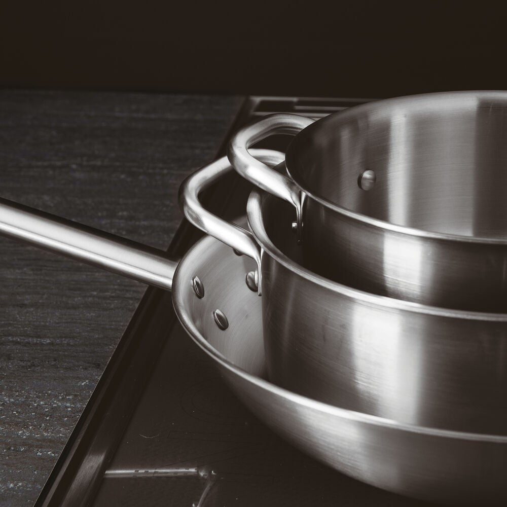 Paderno Series 2500 3-Ply Casseruola Alta con 2 manici In Acciaio Inox