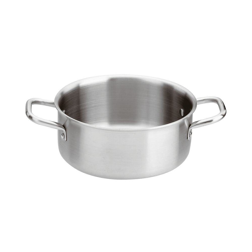 Paderno Series 2500 3-Ply Casseruola Bassa con 2 manici In Acciaio Inox
