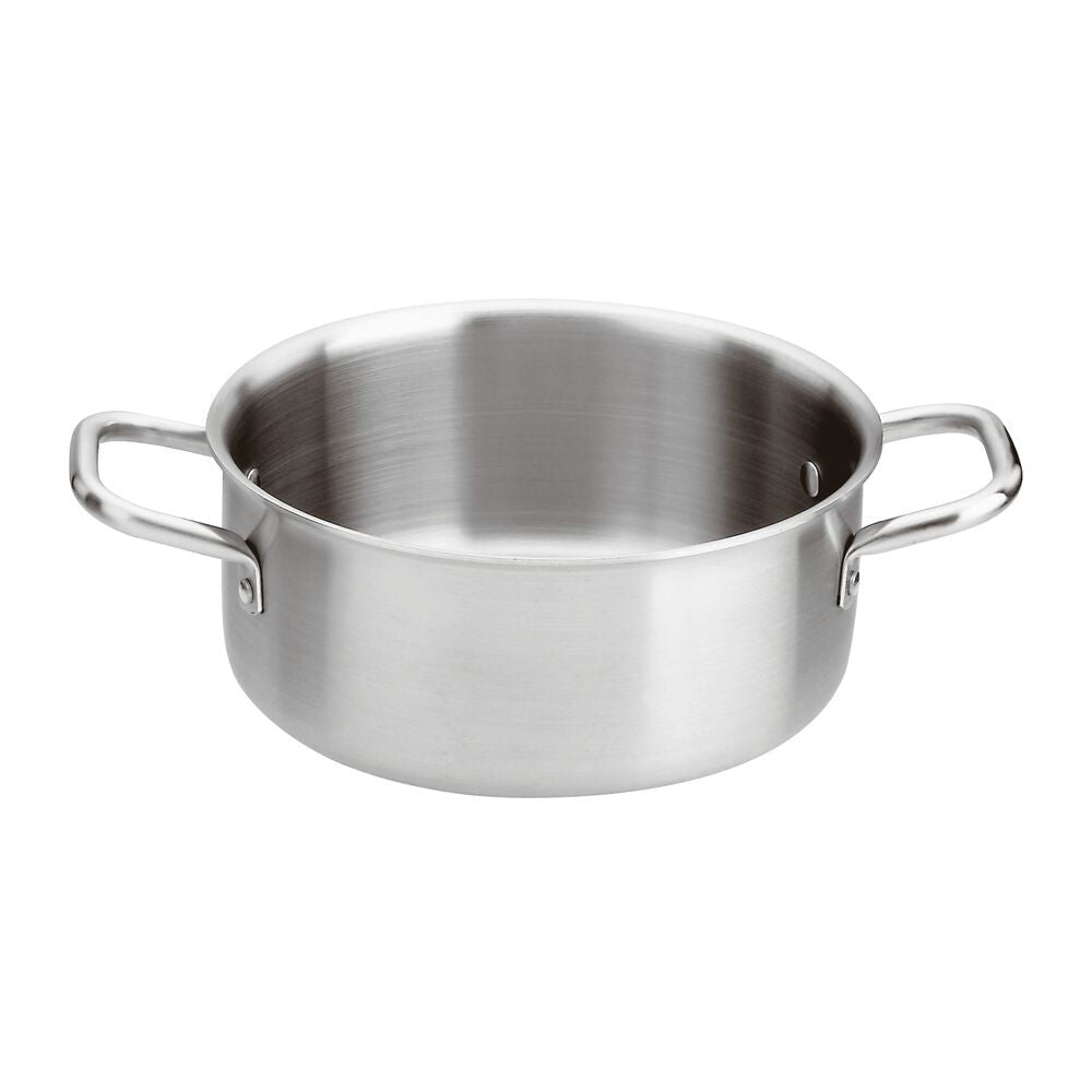 Paderno Series 2500 3-Ply Casseruola Bassa con 2 manici In Acciaio Inox