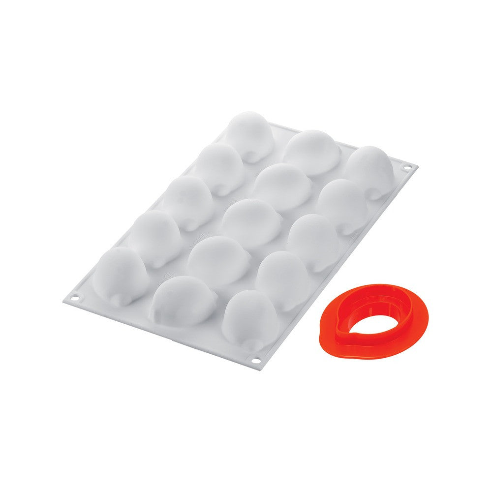 15 Form - Silikomart Limone 30 Stampo Dolci Frutta Realistica In Silicone Cutter Incluso