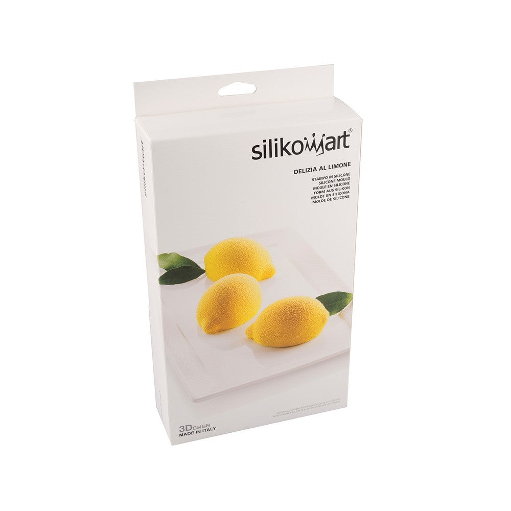 6 Forme - Silikomart Delizia Al Limone Stampo Dolci Frutta Realistica In Silicone Cutter Incluso