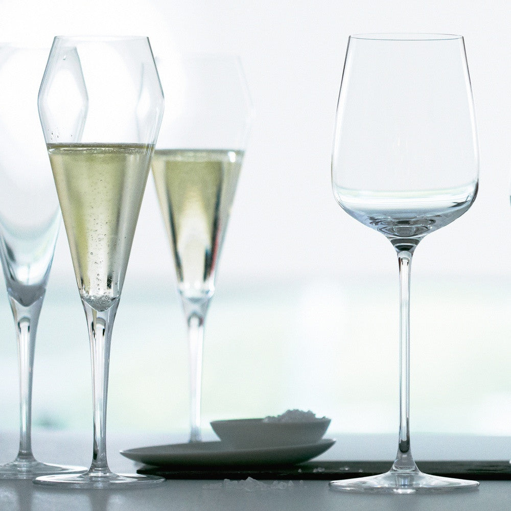 25.2 cl - Spiegelau Willsberger Anniversary Calice Flute Champagne In Vetro Cristallino - Set 4 Pz