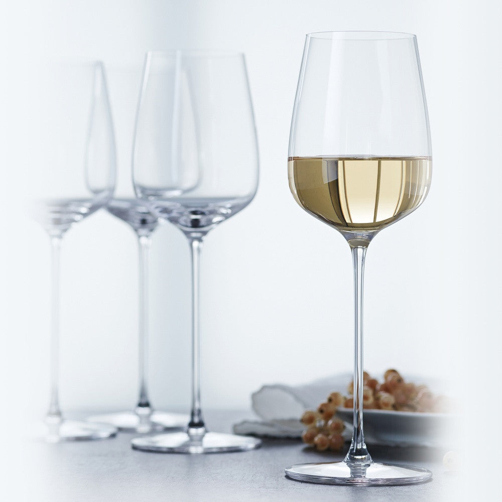 37.8 cl - Spiegelau Willsberger Anniversary Calice Vino Bianco In Vetro Cristallino - Set 4 Pz