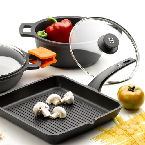 Efficiënte braadpan van gegoten aluminium