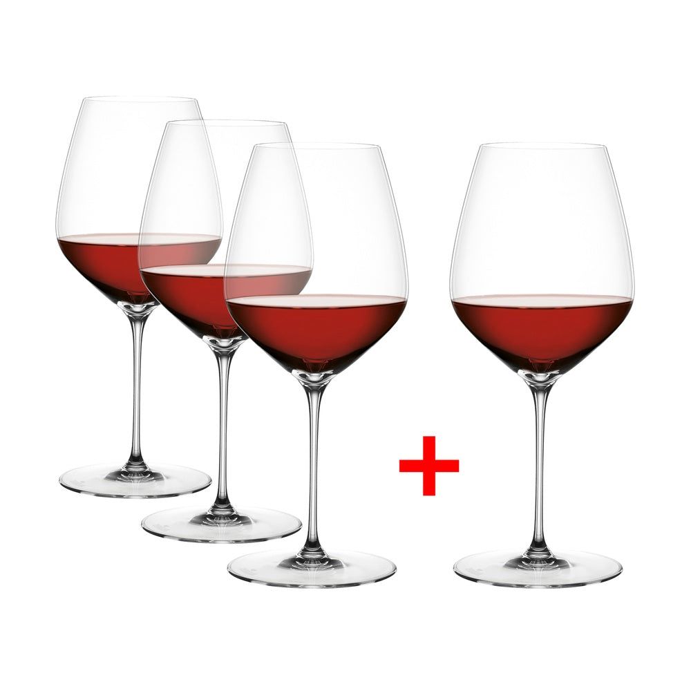 73.4 cl - Spiegelau Hi-Lite Calice Vino Burgundy In Vetro - Set 4 Pz