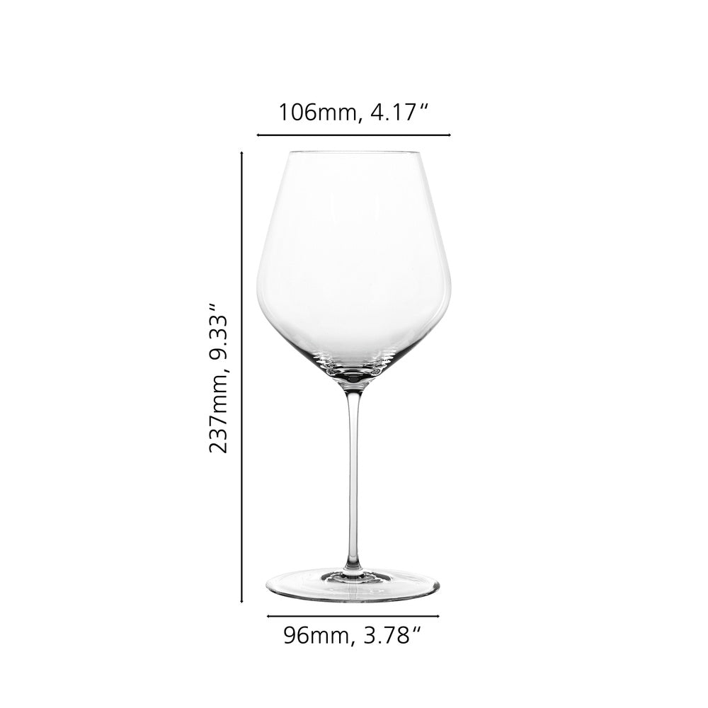 73.4 cl - Spiegelau Hi-Lite Calice Vino Burgundy In Vetro - Set 4 Pz