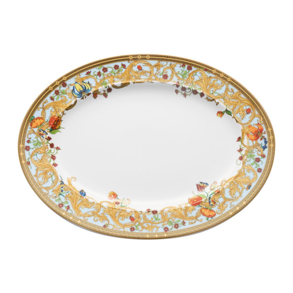 33.4 cm - Versace Le Jardin de Versace Piatto Portata Ovale In Porcellana