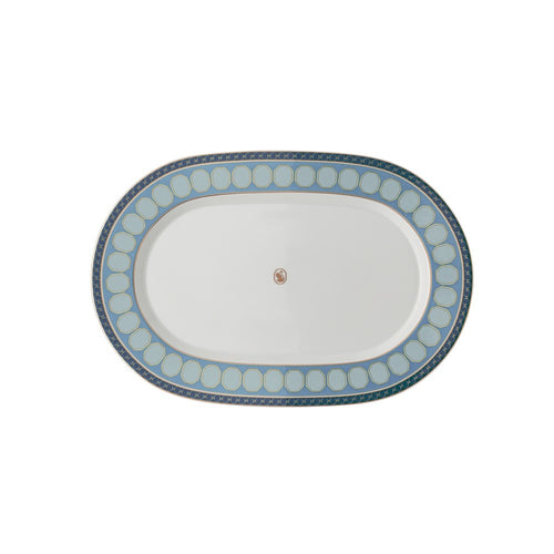 40.1 x 26.8 cm - Swarovski x Rosenthal Signum Piatto Portata In Porcellana