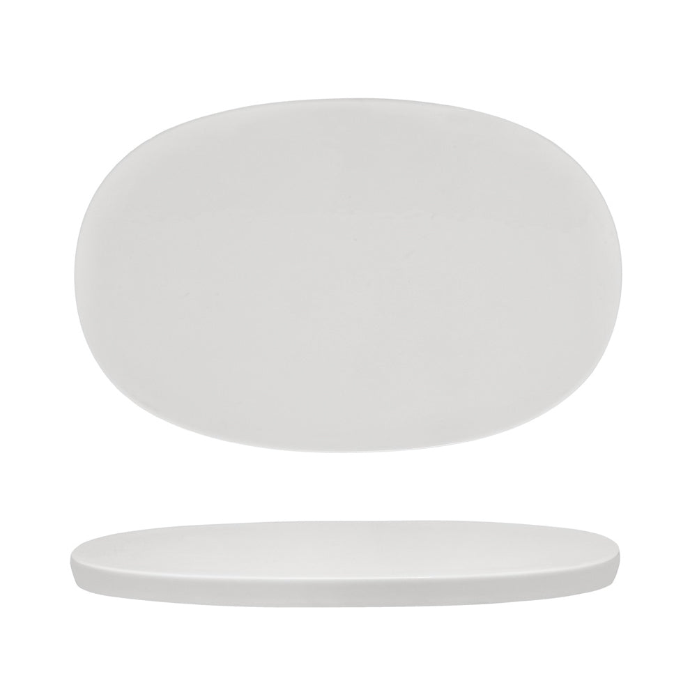 28.6x18.6 cm - Essentia 50's Era Piatto Presentazione Vassoio In Porcellana Set 4 Pz