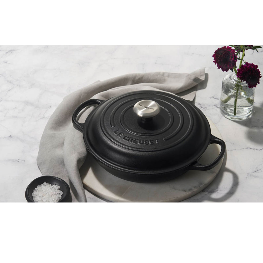30 cm - Cocotte Evolution Sartén Baja Redonda De Hierro Fundido