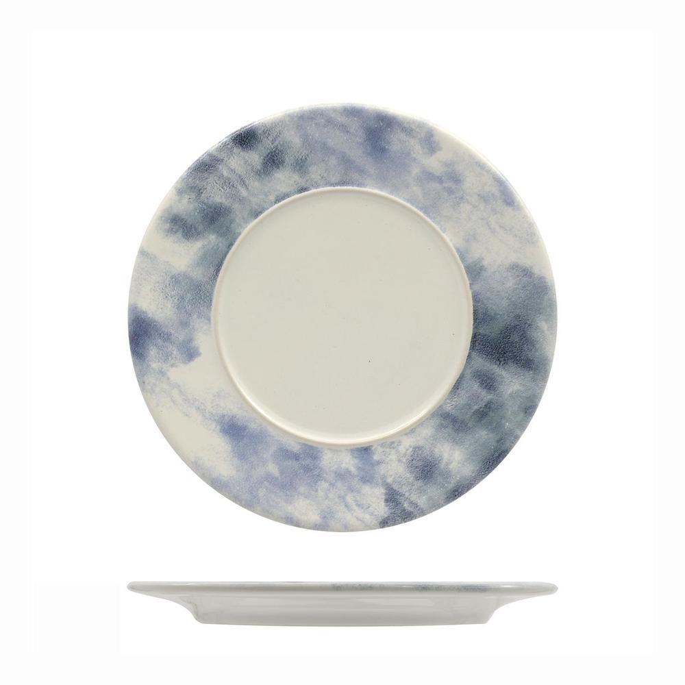 Mesa Ceramics Estoril Piatto Piano Con Falda Decorato In Gres porcellanato Set 6 Pz