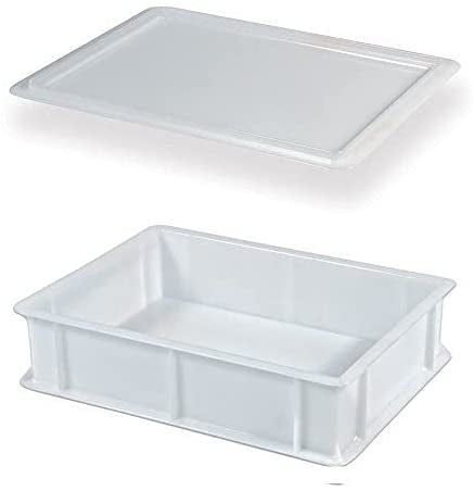 30 X 40 X H10 Cm Genus Dei Cassetta Porta Impasto Rettangolare In Plastica Con Coperchio