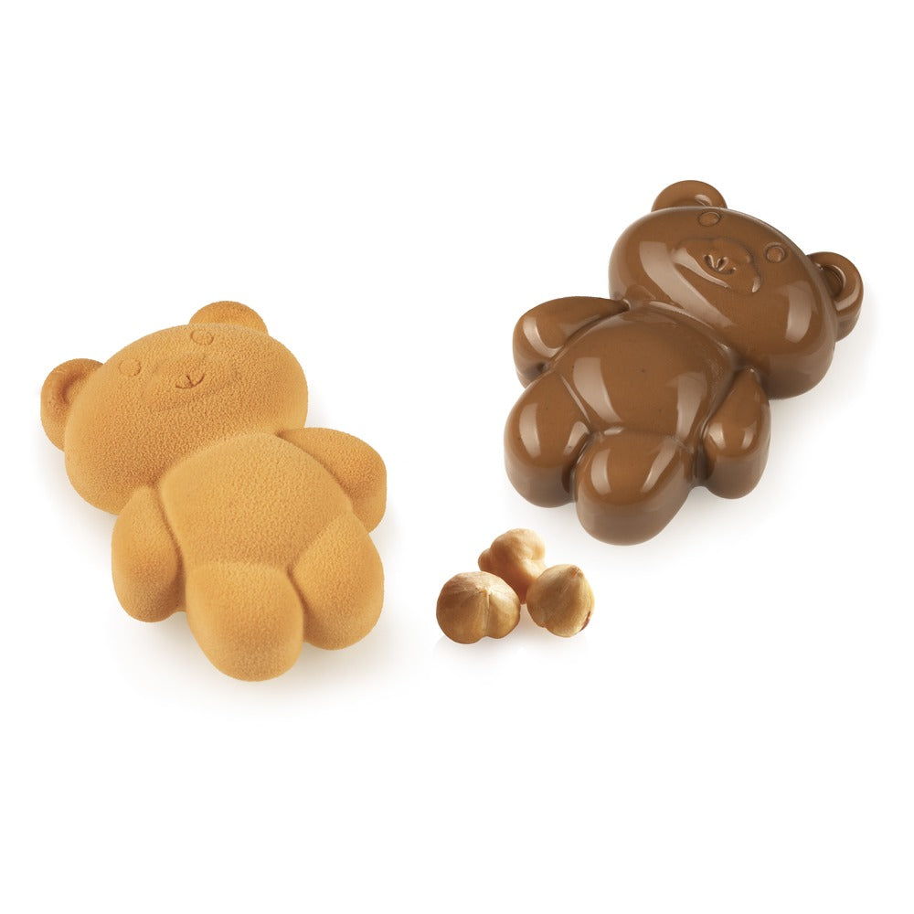 8 Forme - Silikomart Teddy Bear 68 Stampo Dolci Con Cutter In Silicone