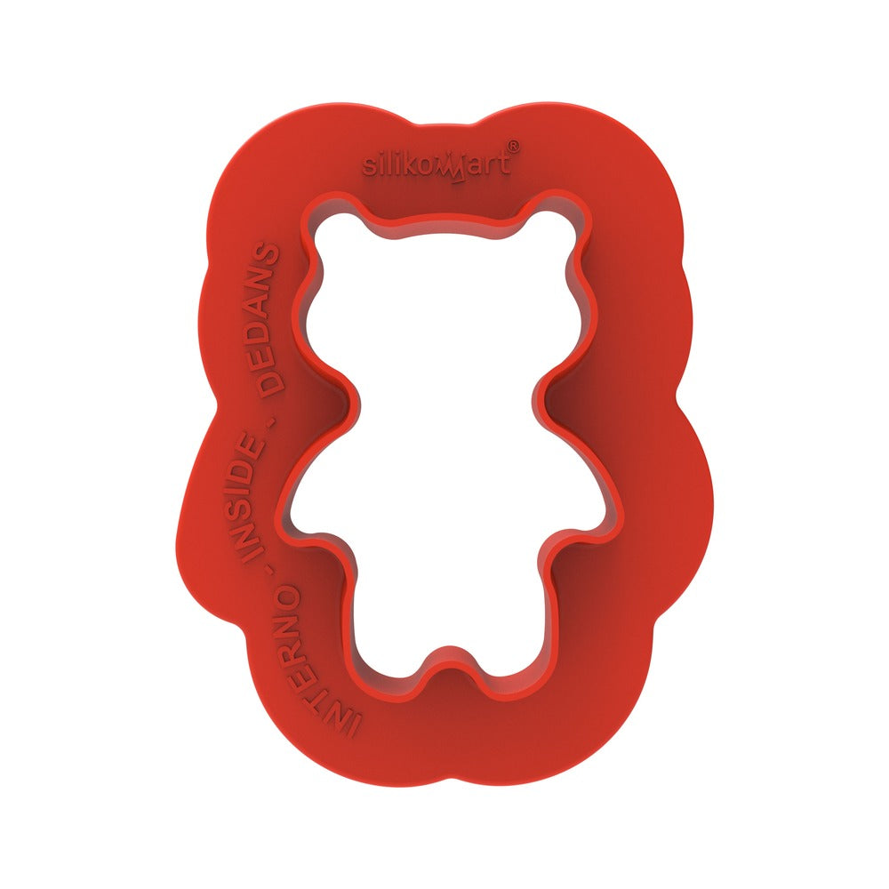 8 Forme - Silikomart Teddy Bear 68 Stampo Dolci Con Cutter In Silicone