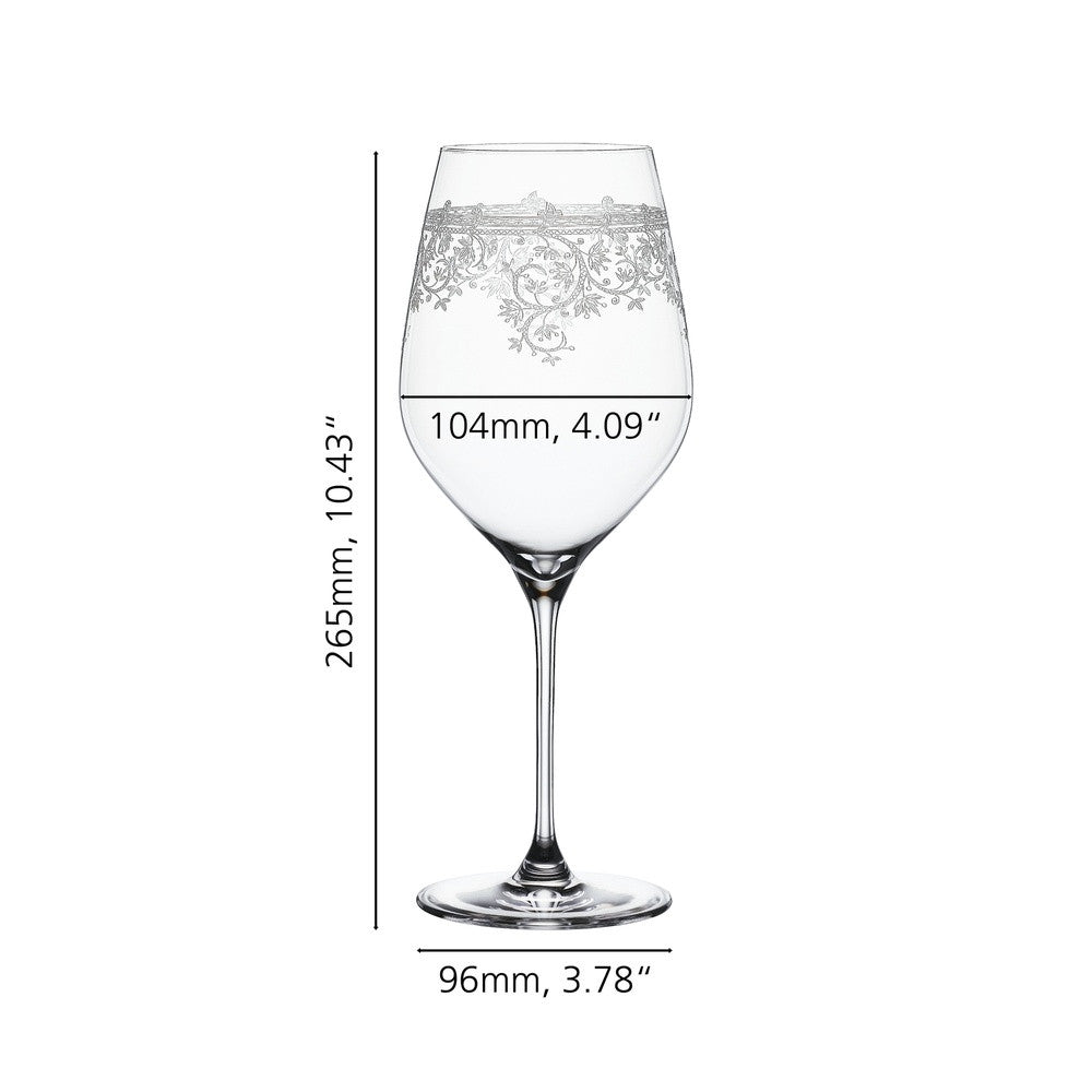 81 cl - Spiegelau Arabesque Calice Vino Rosso Bordeaux In Vetro Cristallino - Set 2 Pz