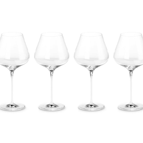 Le Creuset Borgogna Rotweinglas aus Glas - Set mit 4 Stück
