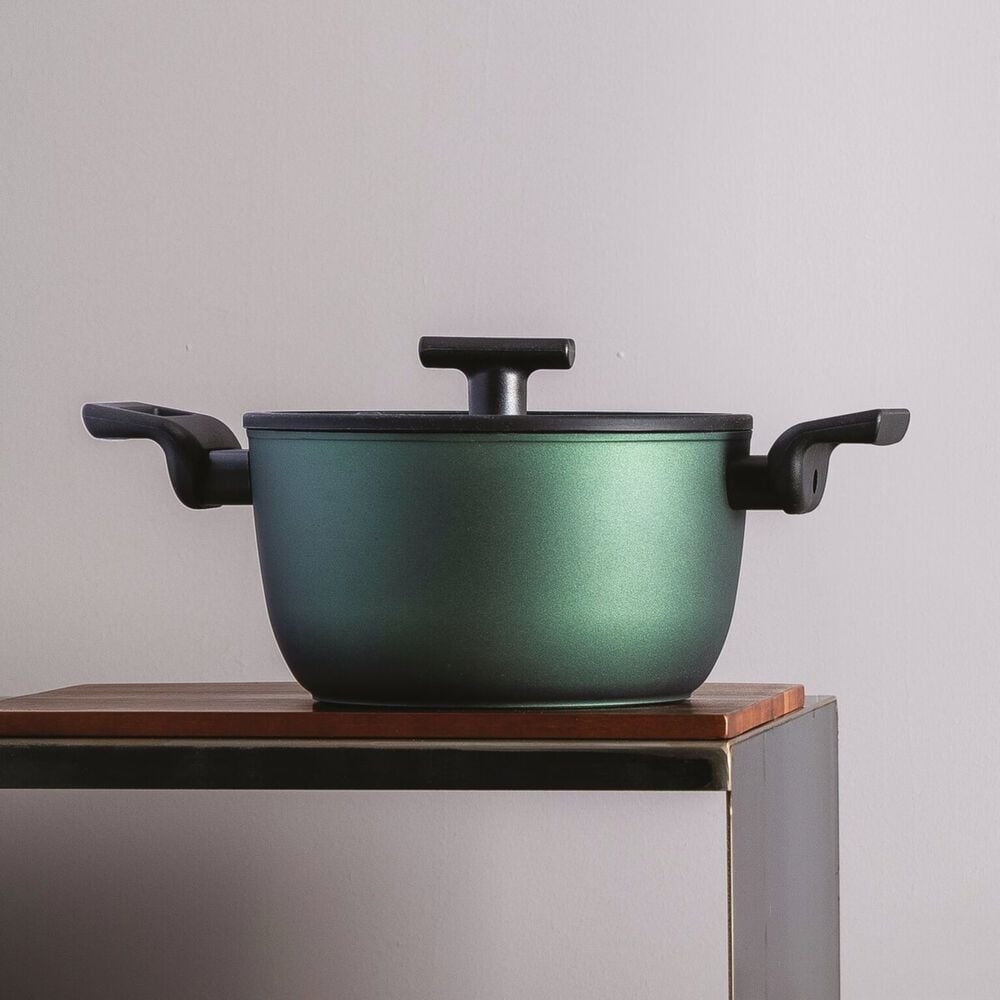 Sambonet Titan Pro Green Casseruola Alta Antiaderente In Alluminio