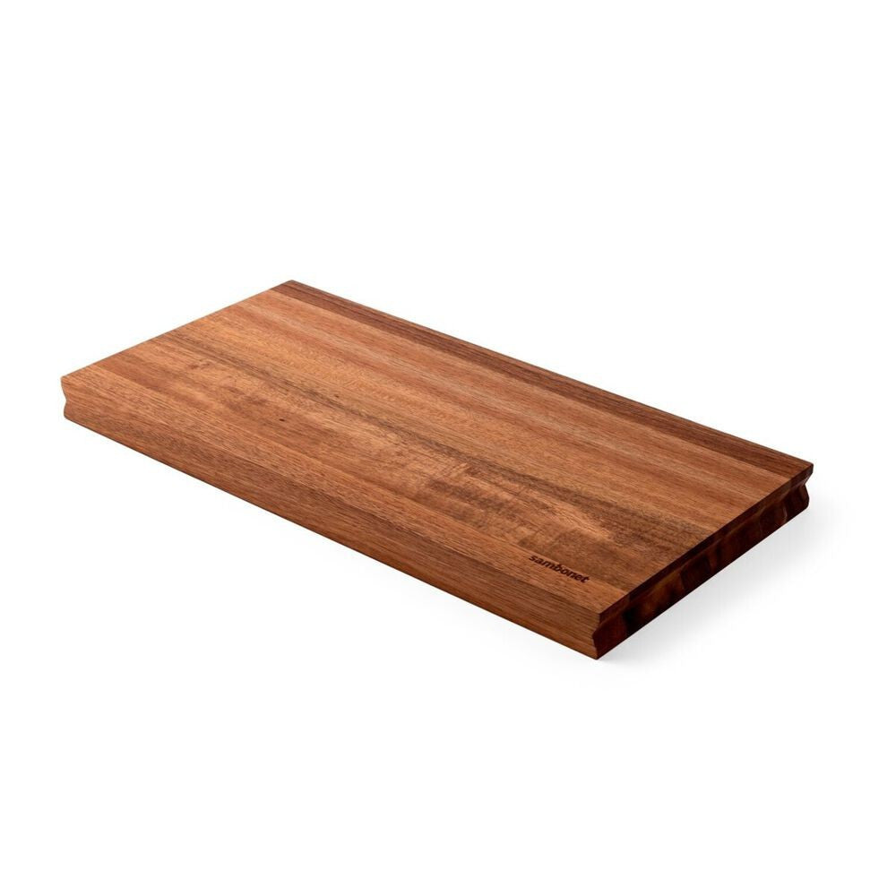 46x23 cm - Sambonet Black Edge Tagliere Cucina Magnetico Rettangolare In Legno Di Acacia