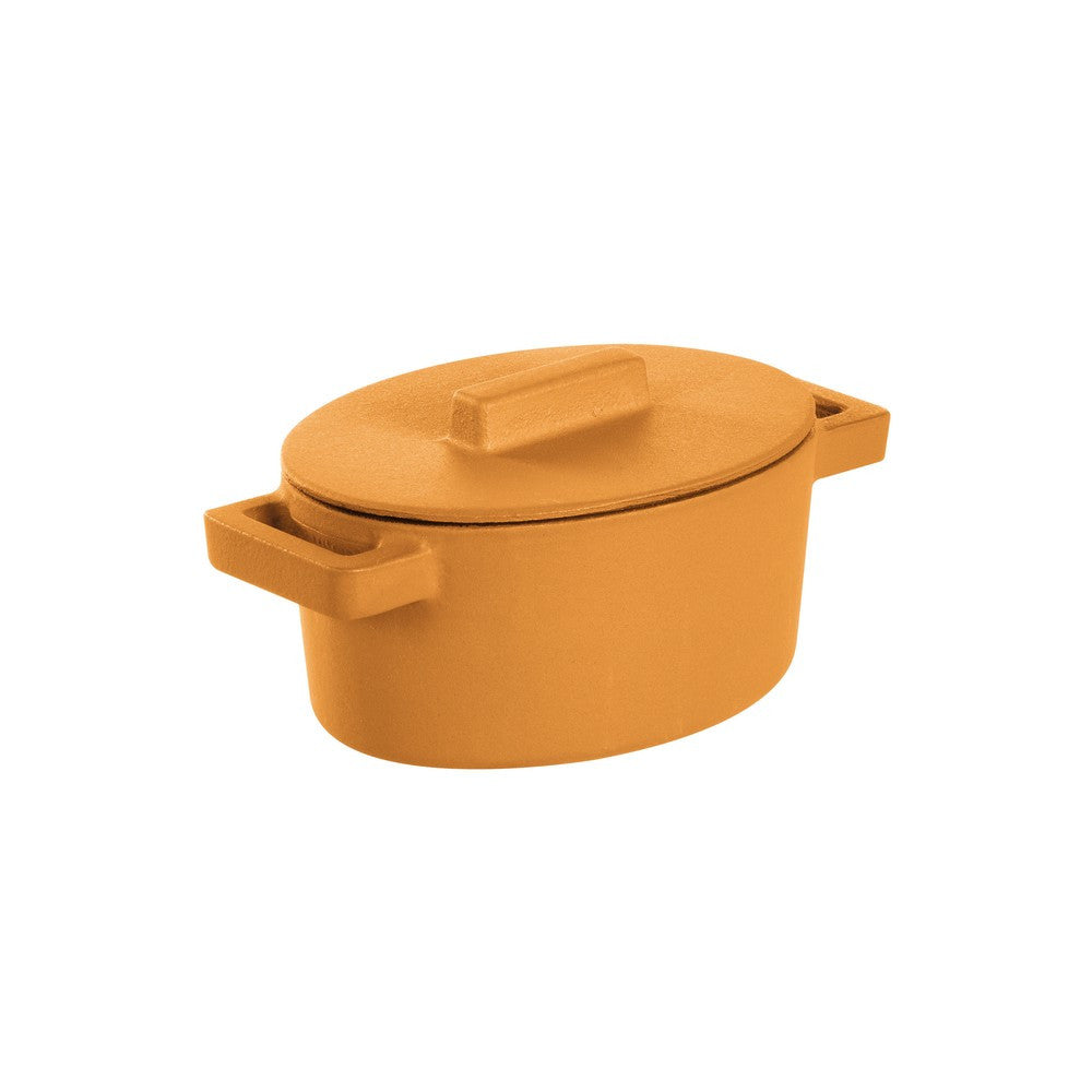 13x10 cm - Sambonet Terra.Cotto Cast Iron Tegame Basso In Ghisa Smaltata