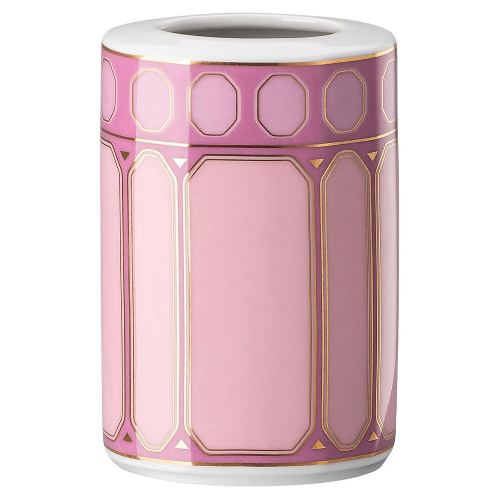7.9 cm - Swarovski x Rosenthal Signum Vaso Cilindrico In Porcellana