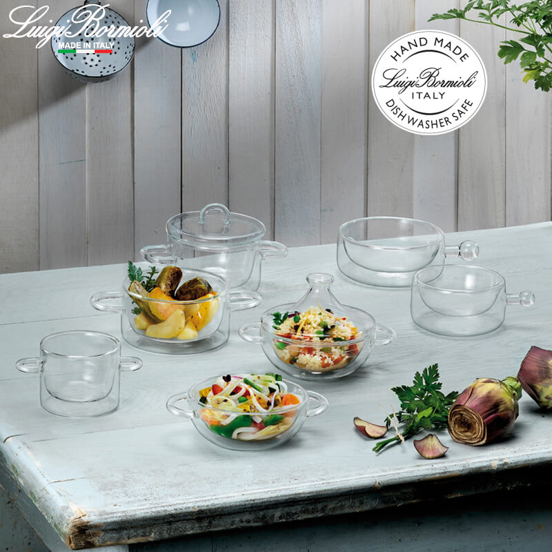 12 Cl Bormioli Luigi Thermic Glass Contenitore Ermetico Rotondo In Vetro Termico Set 2 Pz