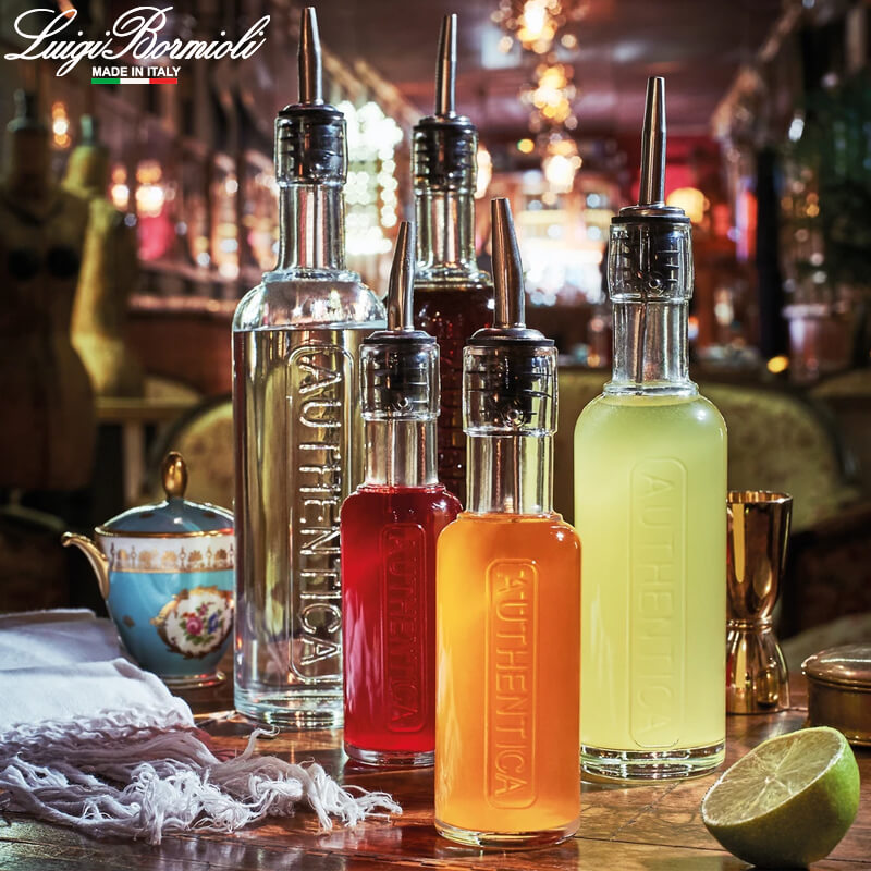 25 Cl Bormioli Luigi Optima Autentica Bottiglia Con Tappo Ermetico In Vetro