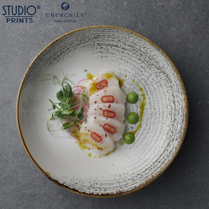 24 8 Cm Churchill Studio Prints Homespun Piatto Fondo In Porcellana Vetrificata